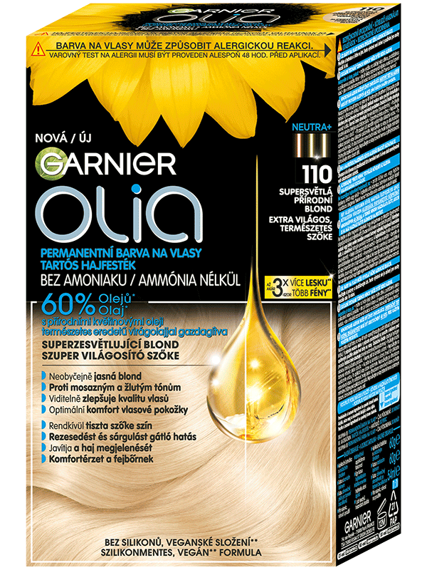 Olia tartós hajfesték 110 Extra világos természetes szőke
