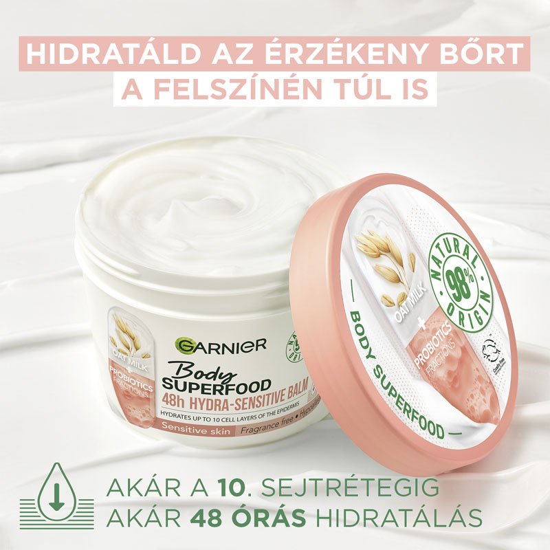 Superfood Hydra-Sensitive testápoló balzsam zabtejjel - 3