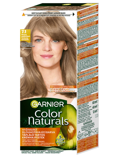 Color Naturals Tartós hajfesték 7.1 Természetes hamvasszőke