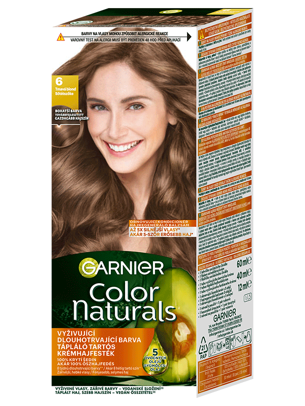 Color Naturals Tartós hajfesték 6 Sötétszőke