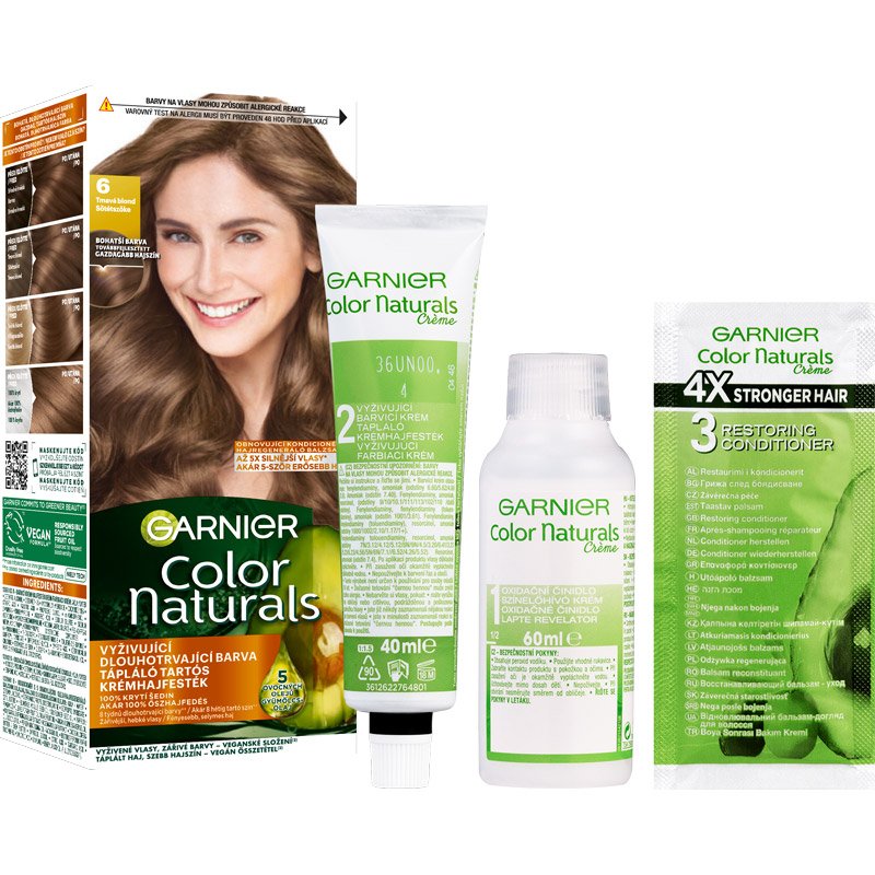 Color Naturals Tartós hajfesték 6 Sötétszőke box