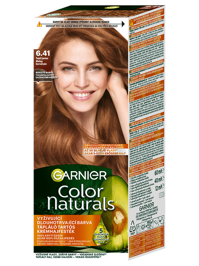 Color Naturals Tartós hajfesték 6.41 Meleg borostyán