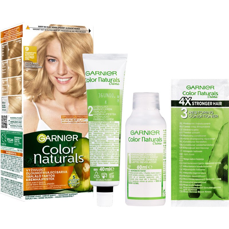 Color Naturals Tartós hajfesték 9 Természetes extra világos szőke box