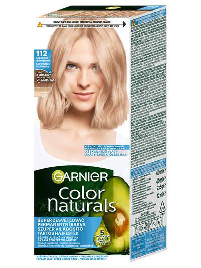 Color Naturals Tartós hajfesték 112 Extra világos irizáló szőke