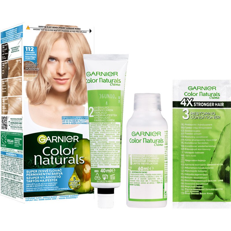 Color Naturals Tartós hajfesték 112 Extra világos irizáló szőke box