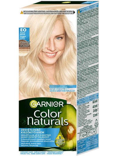 Color Naturals tartós hajfesték - E0 Super szőke