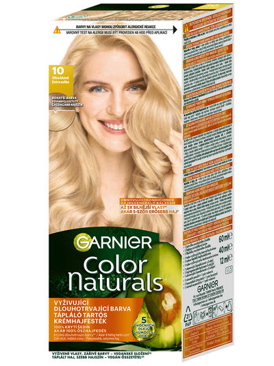 Color Naturals tartós hajfesték - 10 Extra szőke