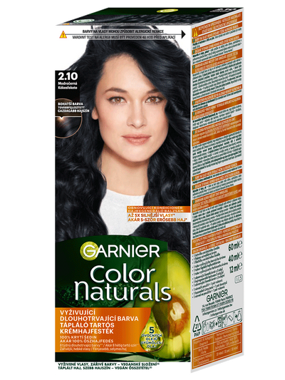Color Naturals tartós hajfesték - 2.10 Kékesfekete