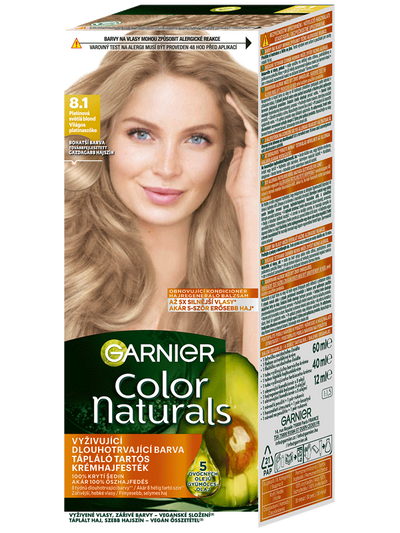 Color Naturals tartós hajfesték - 8.1 Világos platinaszőke