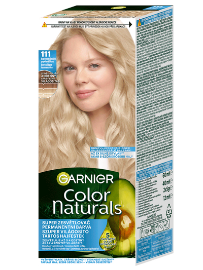 Color Naturals tartós hajfesték - 111 Extra világos hamvasszőke