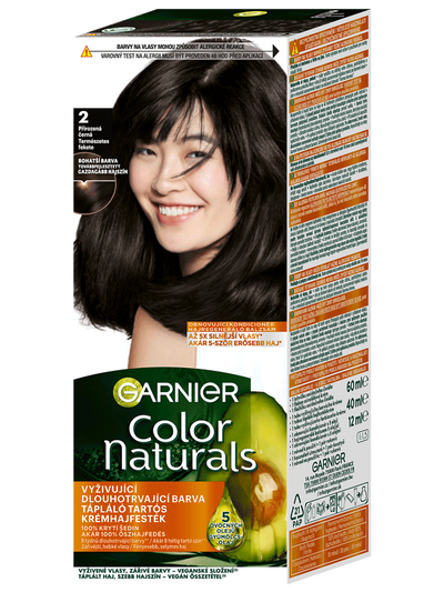 Color Naturals tartós hajfesték - 2.0 Természetes fekete