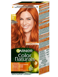 Color Naturals tartós hajfesték - 7.40+ Erzéki rézvörös