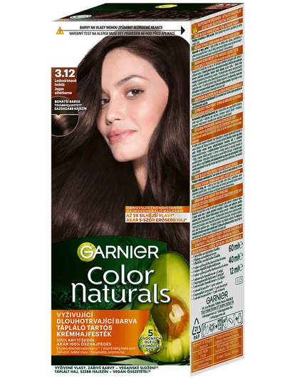 Color Naturals tartós hajfesték - 3.12 Jeges sötétbarna