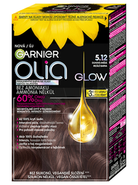 Olia Glow tartós hajfesték 5.12 Irizáló barna