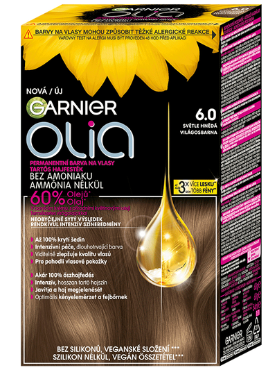 Olia tartós hajfesték 6.0 Világosbarna