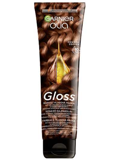 Garnier Olia Gloss - Színező hajpakolás Cowboy Copper