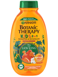 Botanic Therapy Kids 2in1 Sampon&Balzsam Oroszlánkirály sárgabarack és pamutvirág