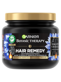 Botanic Therapy Hair Remedy Magnetic Charcoal hidratáló hajpakolás száraz hajhosszra, zsíros hajra