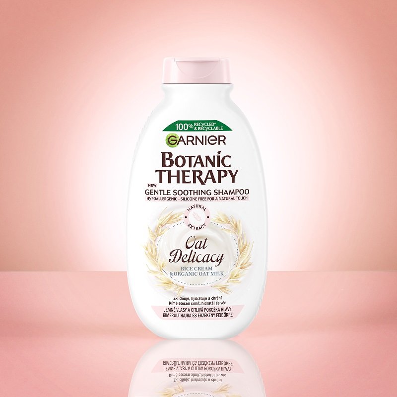 Botanic Therapy Oat Delicacy Kíméletesen nyugtató Sampon pink
