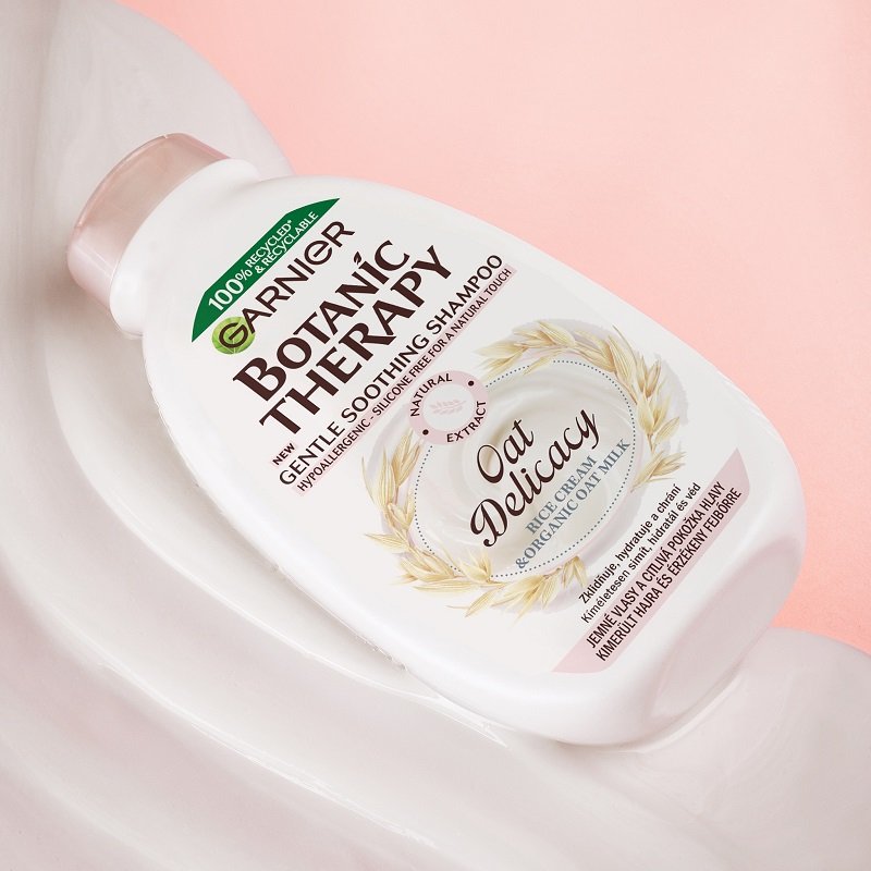 Botanic Therapy Oat Delicacy Kíméletesen nyugtató Sampon pink 2