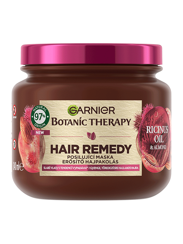 Botanic Therapy Hair Remedy Ricinusolaj & Mandulaolaj hajpakolás gyenge