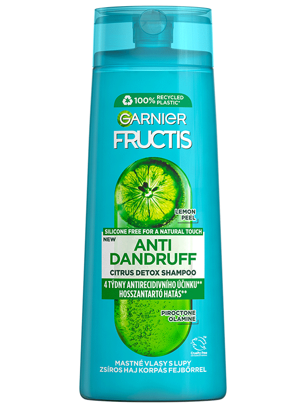 Fructis Citrus detox sampon zsíros hajra korpásodás fejbőrrel