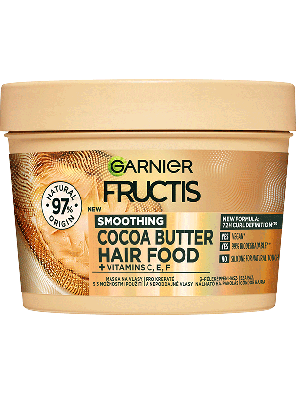 Fructis Hair Food Cocoa Butter 3-féleképpen használható hajpakolás
