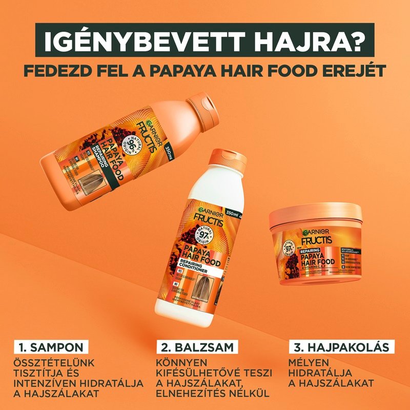 Garnier Fructis Hair Food Papaya Sampon - 6
