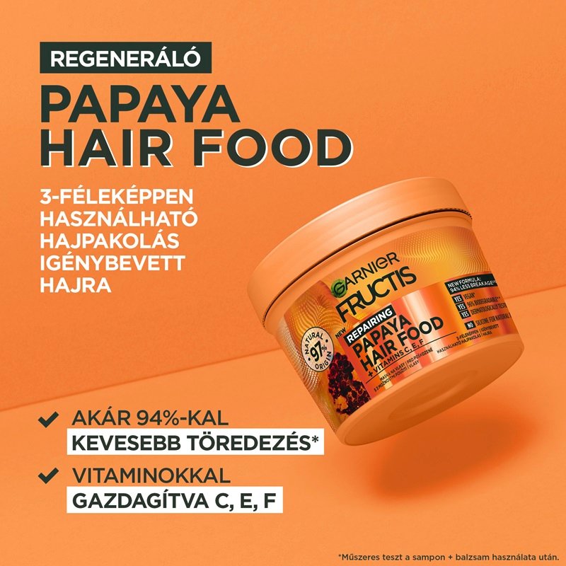  Garnier Fructis Hair Food Papaya hajpakolás - 3