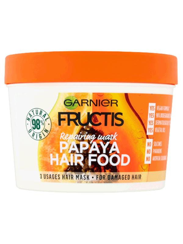 Hair Food Papaya 3-féleképpen használható hajpakolás