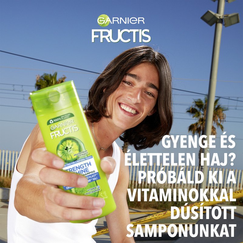 Fructis Strength & Shine hajerősítő sampon mindenféle gyenge és fakó hajra - 5