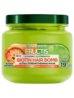 Fructis Vitamin & Strength Biotin Hair Bomb Extra erősitő hajpakolás gyenge hajra
