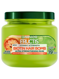 Fructis Vitamin & Strength Biotin Hair Bomb Extra erősitő hajpakolás gyenge hajra