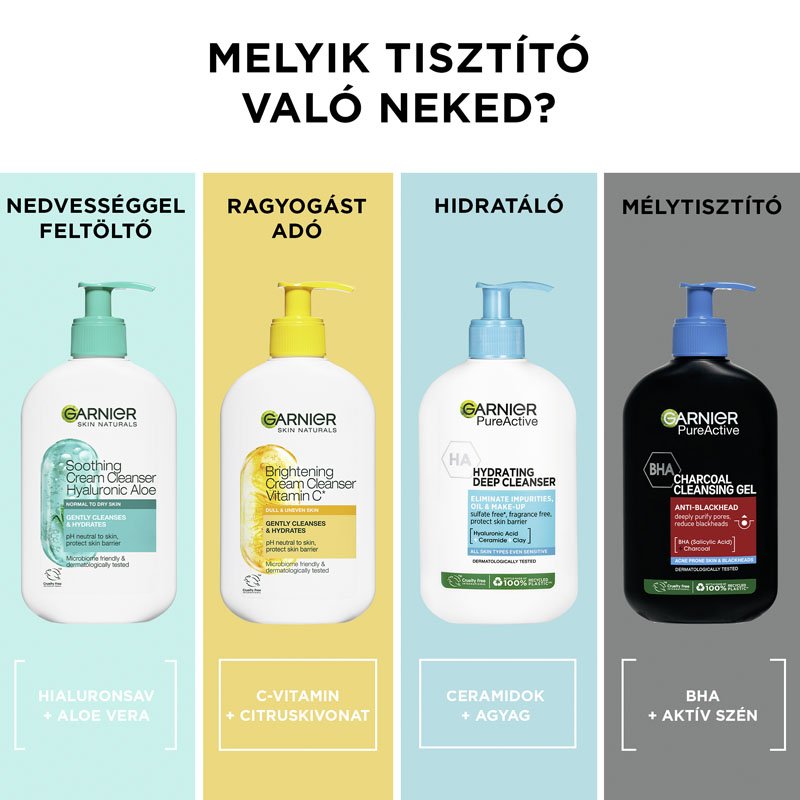 Skin Naturals bőrnyugtató tisztító krém hialuronsav aloe - 6