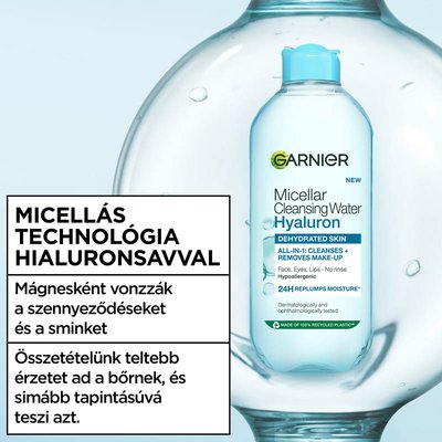 All in One hyaluronic aloe micellás víz, 400 ml - 3