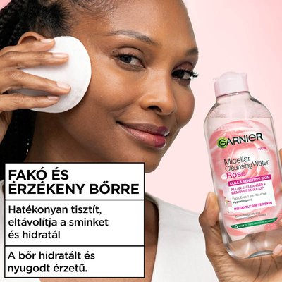 Skin Naturals micellás víz rose, 400 ml - 2