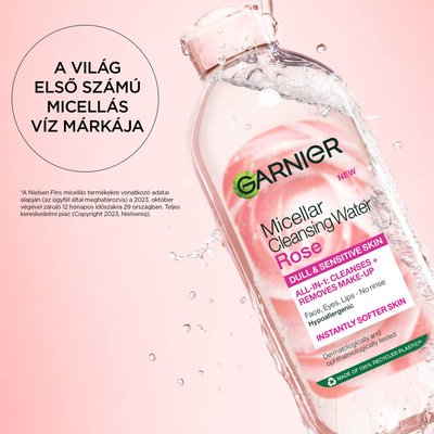 Skin Naturals micellás víz rose, 400 ml - 5