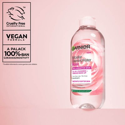 Skin Naturals micellás víz rose, 400 ml - 9