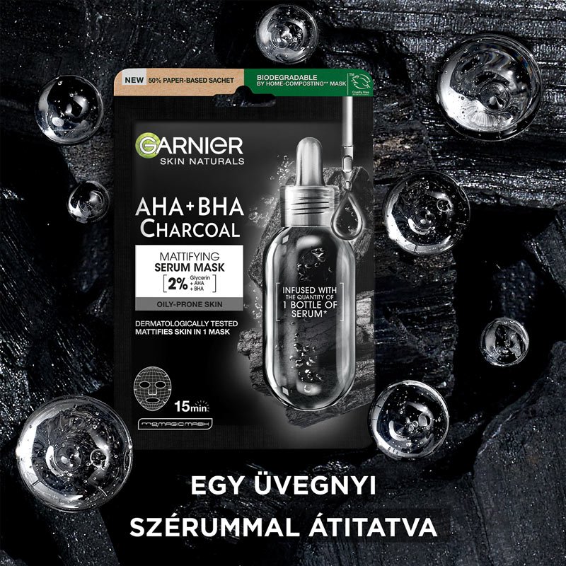 Garnier Skin Naturals Tisztító És Hidratáló Textil Maszk Tág Pórusokra - 3
