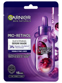 Garnier Skin Naturals Pro-Retinol simító szérumos textilmaszk