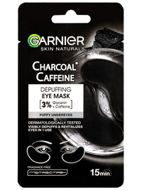 Skin Naturals Charcoal Caffeine szemkörnyékmaszk a szemkörnyék frissítéséért