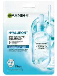 Garnier HYALURON+ a bőr védőrétegét javító textilmaszk hialuronsavval