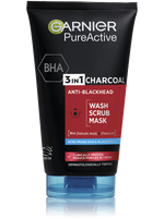 Skin Naturals Pure Active 3in1 Mitesszerek ellen arcmaszk aktív szénnel