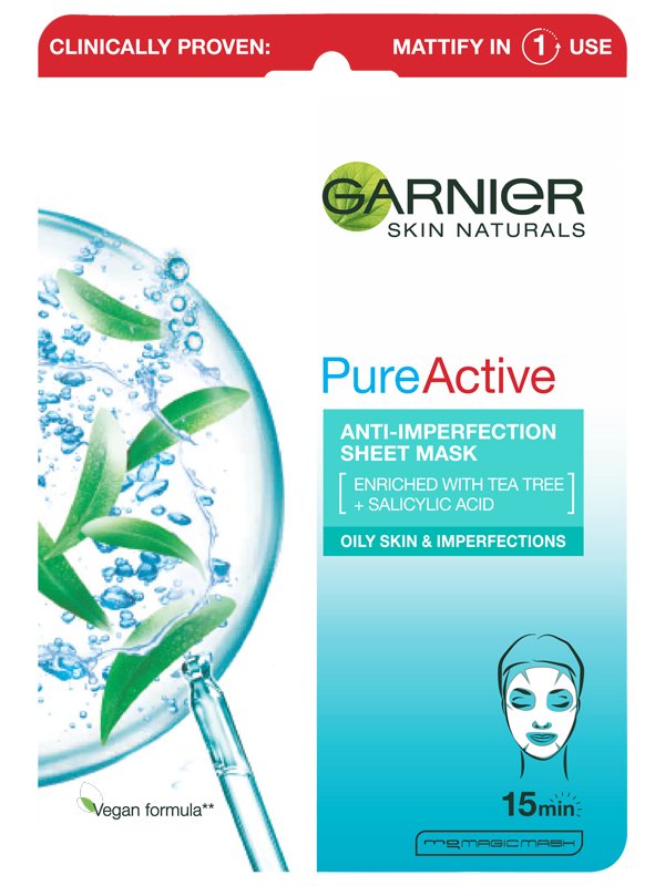 Garnier Pure Active textilmaszk