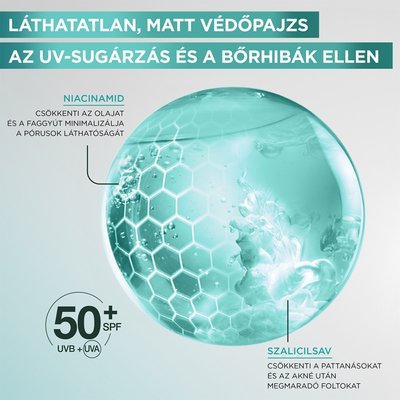 Pure Active BHA + Niacinamid mindennapos használatra szánt fluid bőrhibák ellen SPF 50+ - 5