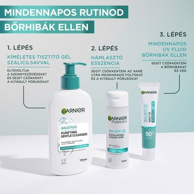 Pure Active BHA + Niacinamid mindennapos használatra szánt fluid bőrhibák ellen SPF 50+ - 7