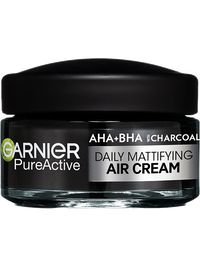 Pure Active AHA + BHA könnyű mattító nappali krém aktív szénnel