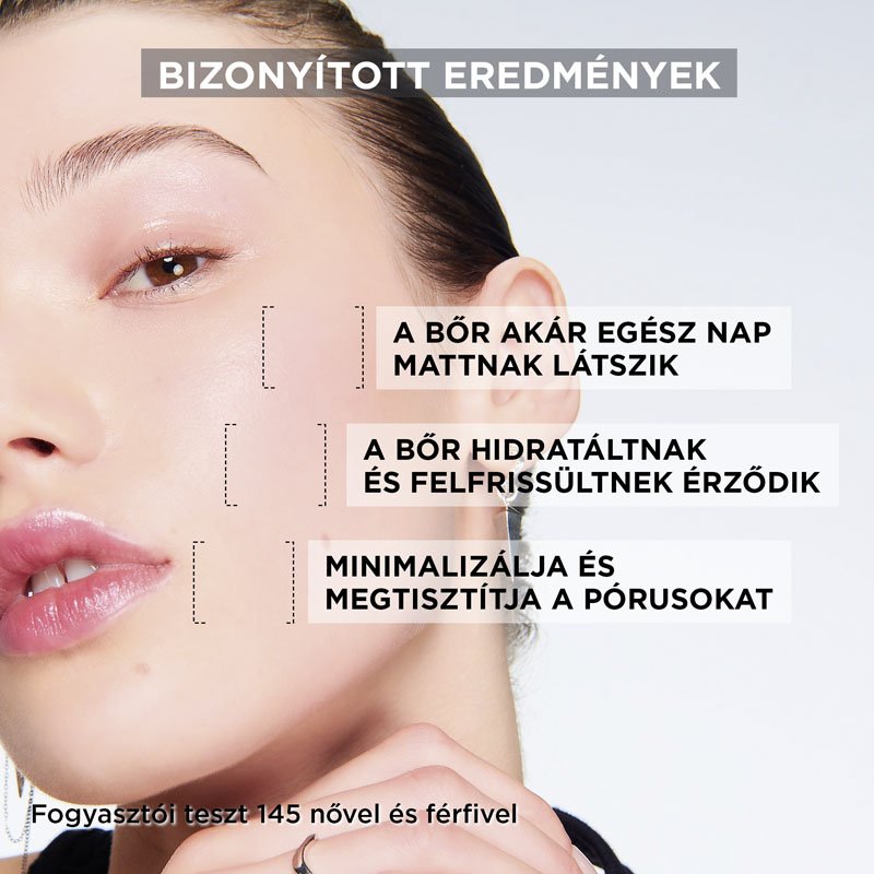 Pure Active AHA + BHA könnyű mattító nappali krém aktív szénnel - 7