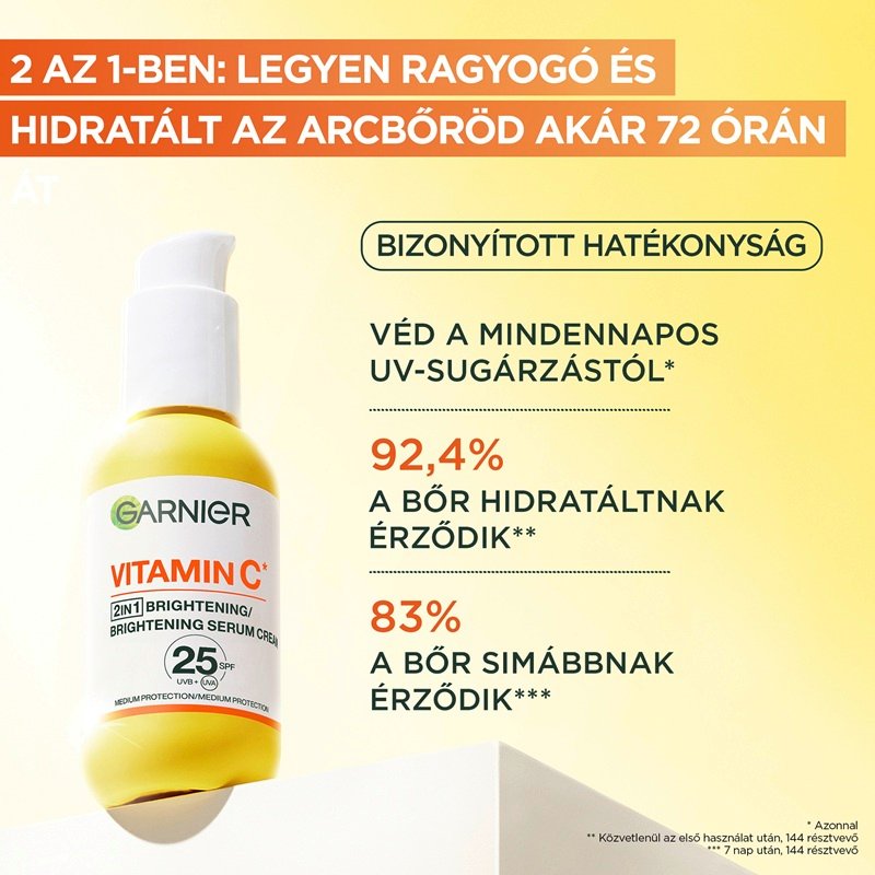 Krém-szérum C-vitaminnal a bőr ragyogásáért - 5
