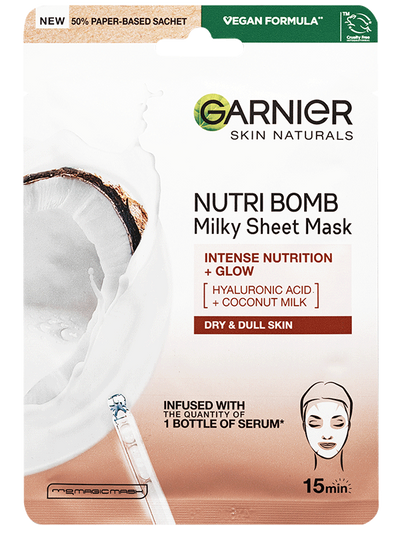 Nutri Bomb textilmaszk kókusztejjel